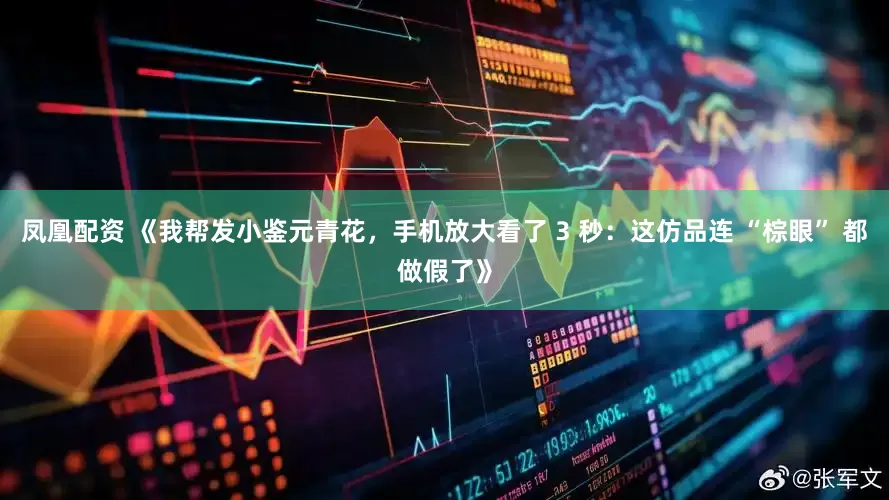 凤凰配资 《我帮发小鉴元青花，手机放大看了 3 秒：这仿品连 “棕眼” 都做假了》