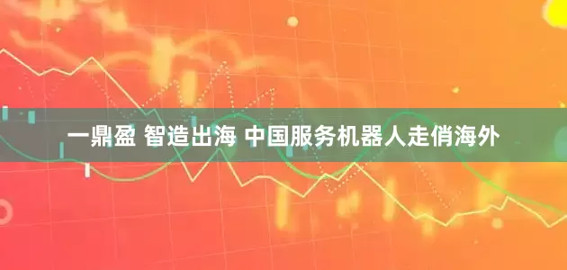 一鼎盈 智造出海 中国服务机器人走俏海外