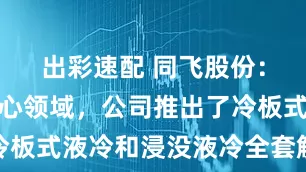 出彩速配 同飞股份：在数据中心领域，公司推出了冷板式液冷和浸没液冷全套解决方案